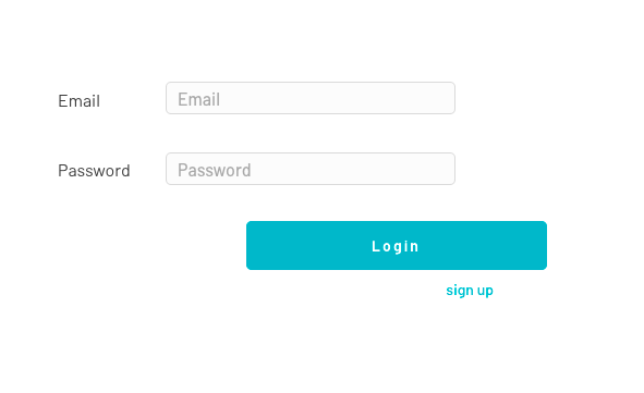 Login page