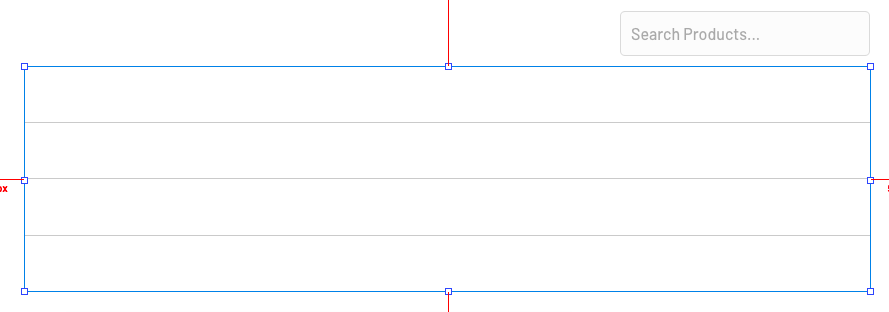 Repeating group and search field