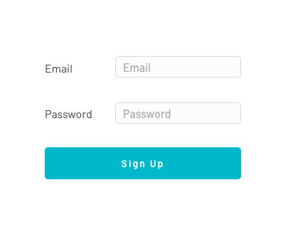 Signup page