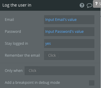 Final screen for login workflow customization