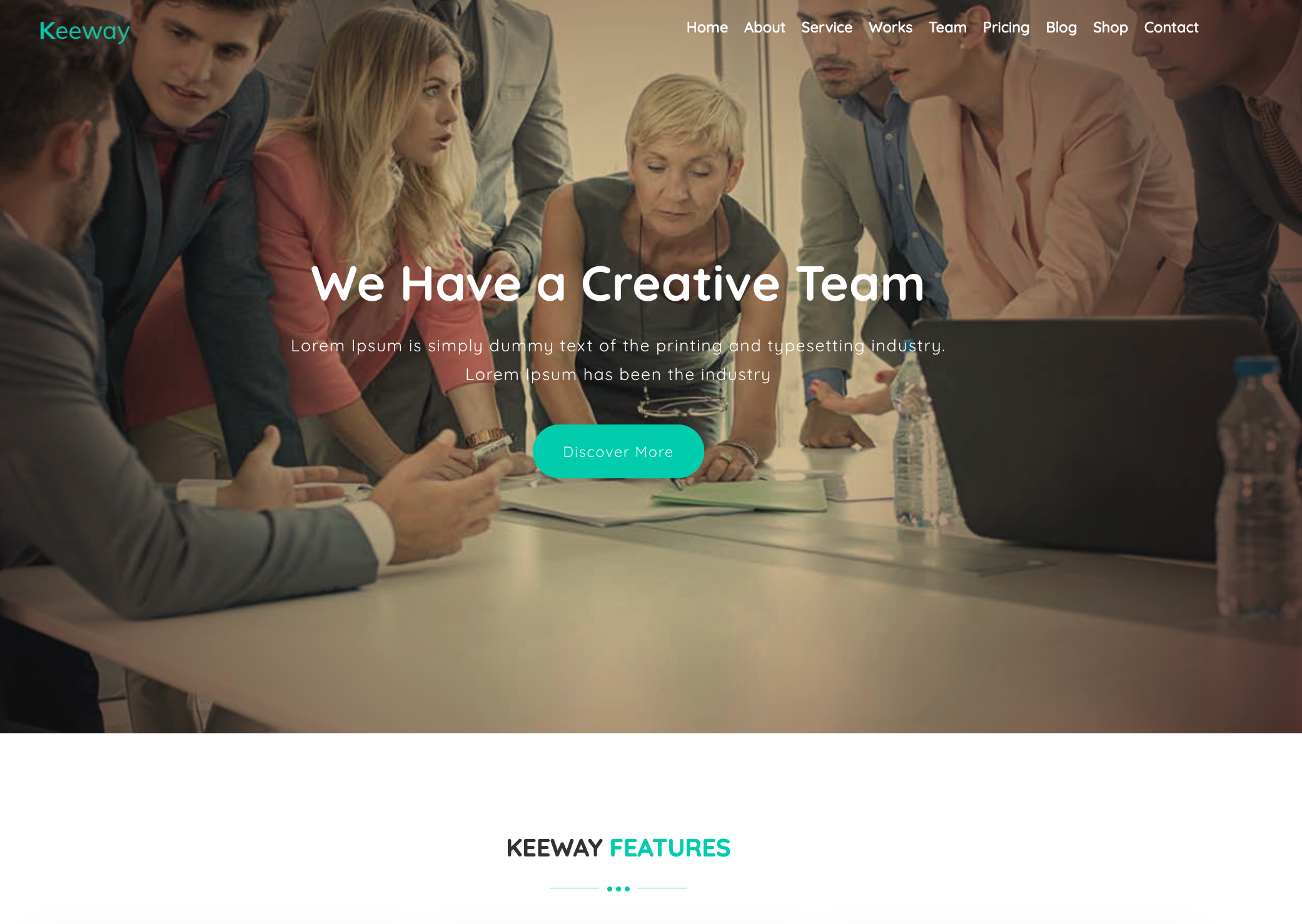 Keeway Material Design Digital Agency Theme